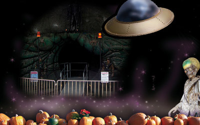 Les aliens debarquent à nigloland pour Halloween