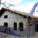 La gare en construction - chantier du mégacoaster Alpina Blitz au parc d'attractions Nigloland