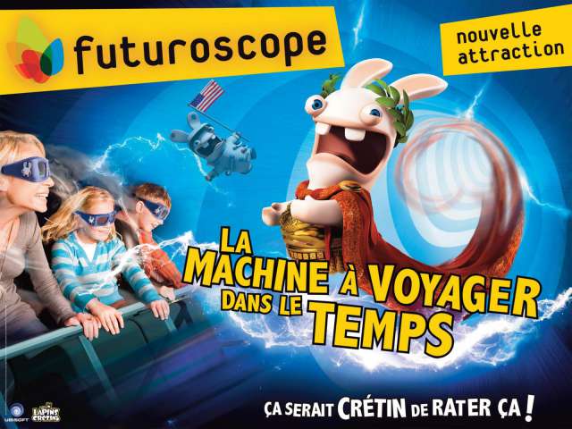 Affiche de l'Attraction La Machine à Voyager Dans le Temps du Futuroscope