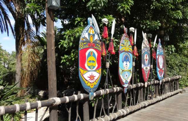 Armes et boucliers de Polynesia - Port Aventura