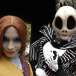 Jack et Sally de L’Etrange Noël de Mr Jack à Disneyland Paris pour Halloween