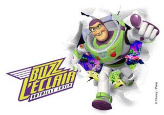 Vers l'infini et au delà avec Buzz l'éclair Bataille Laser!