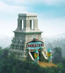 Le Temple Maya de Huracan à Bellewaerde Park